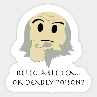 Uncle Iroh Thinking Emoji "Delectable Tea or Deadly Poison?" Sticker